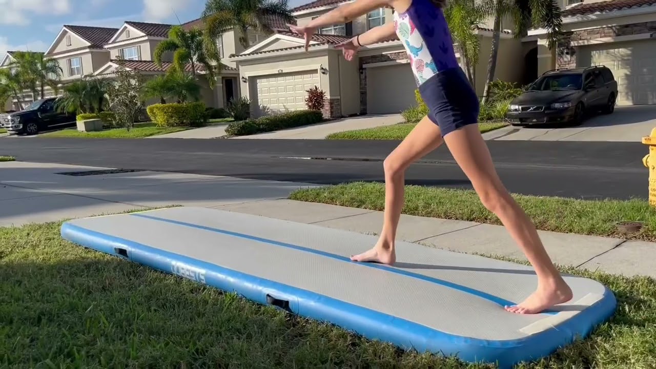 Amazon Inflatable Gymastics Mat Review — Perfect for Tumbling, Cheer, & Workouts?