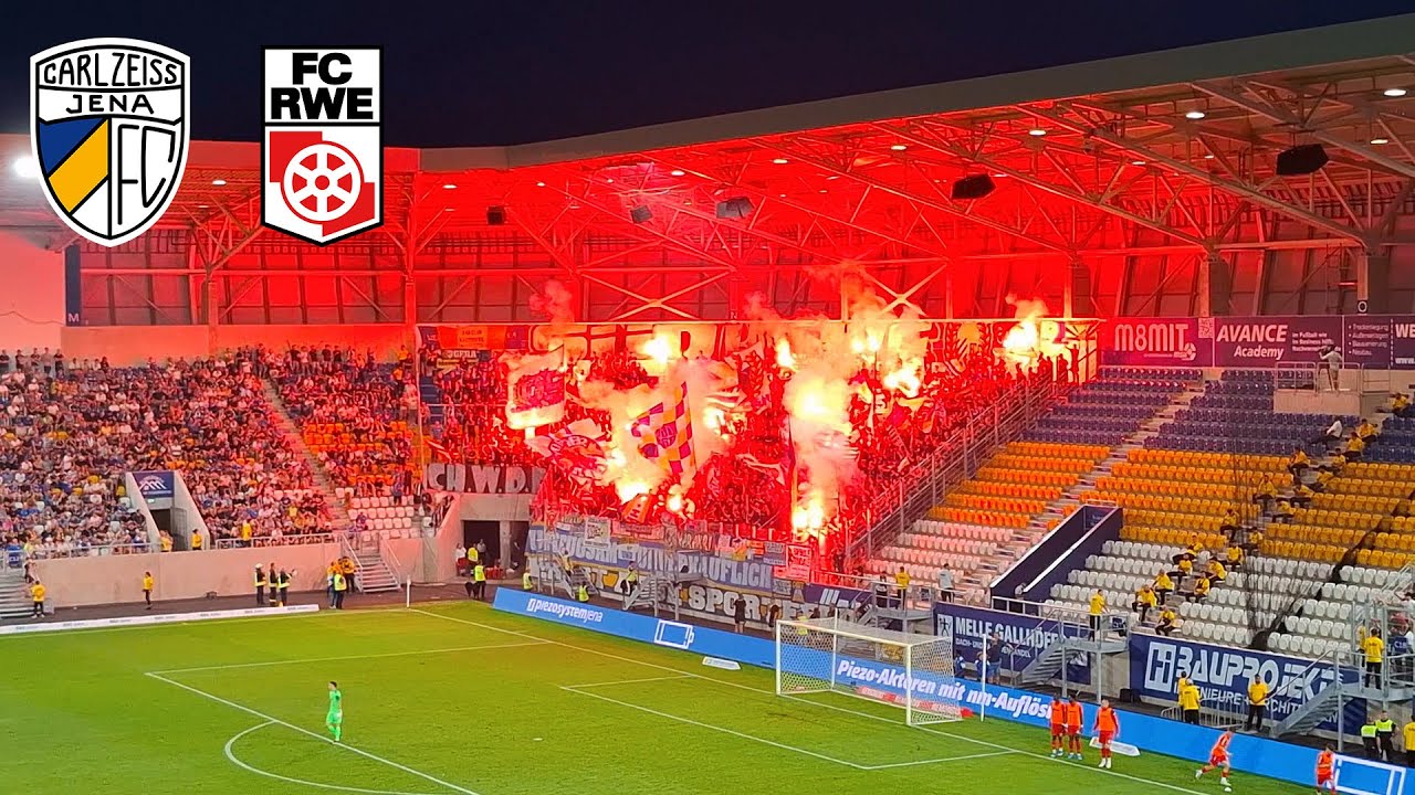 FC Carl Zeiss Jena vs Rot-Weiß Erfurt 5:1 • Stadionatmosphäre | Thüringenderby 2024/25