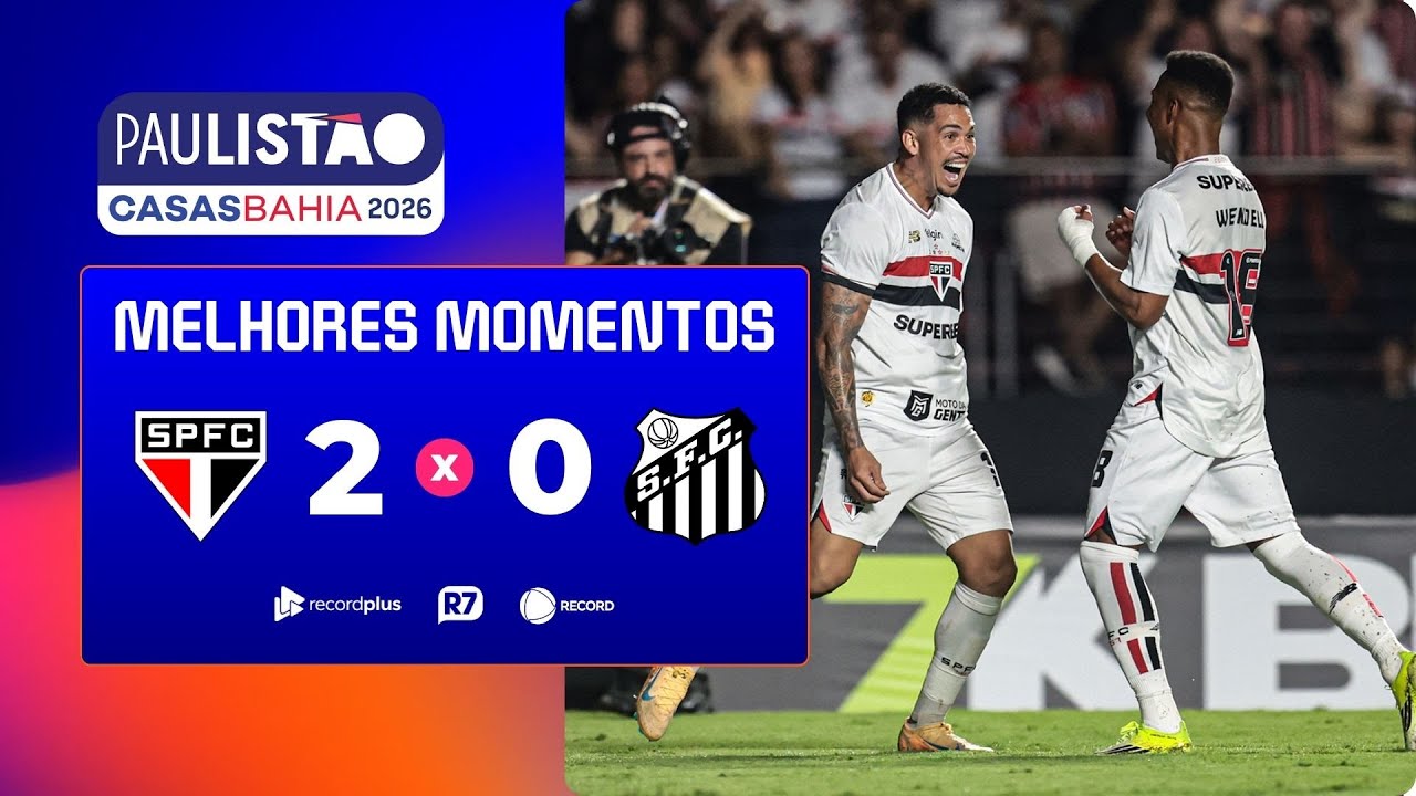 SÃO PAULO 2 X 0 SANTOS | MELHORES MOMENTOS DA 6ª RODADA DO PAULISTÃO