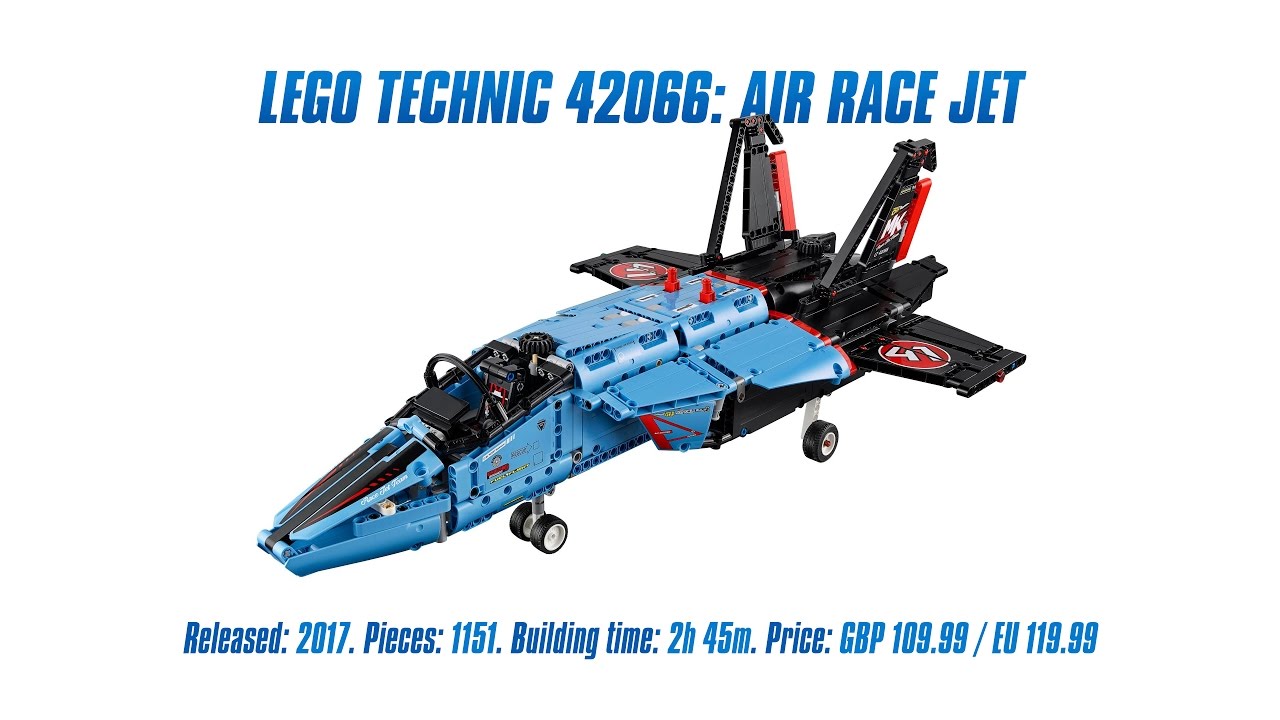 LEGO Technic 42066: Air Race Jet Unboxing, Speed Build & Review [4K]
