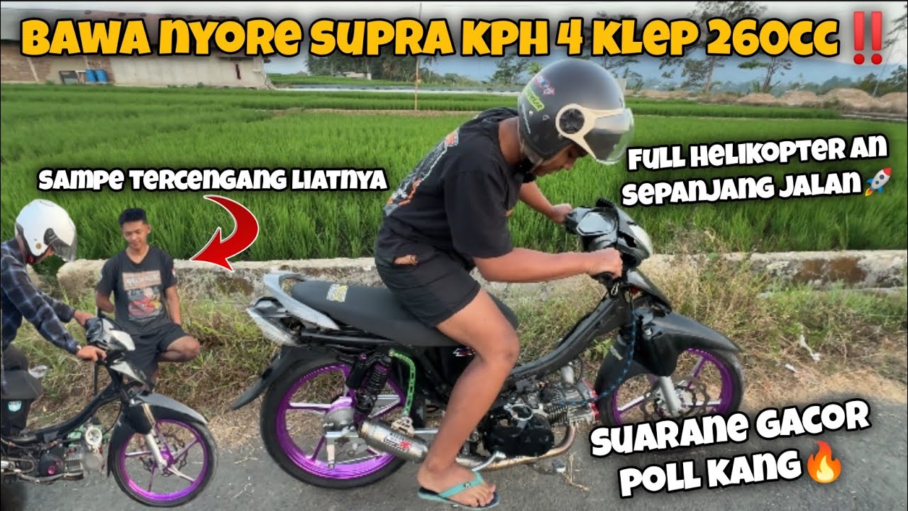 SEMUA ORANG TERCENGANG LIAT SUPRA HEAD MX‼️NYORE NAIK KPH 4 KLEP, BERASA DI TENDANG JIN🚀
