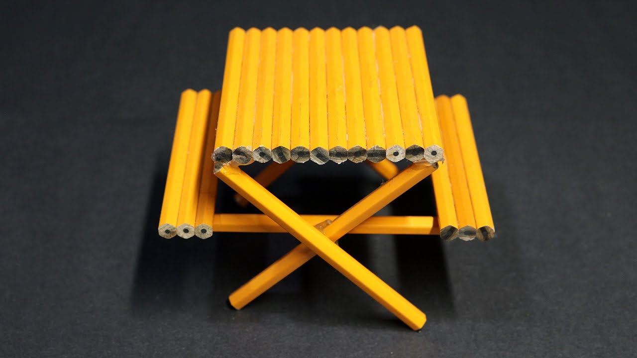Turn an ordinary PENCIL into a PICNIC TABLEI!