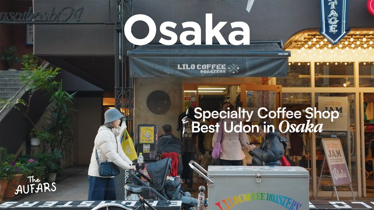 OSAKA VLOG : Best Udon & Coffee Shop in Osaka