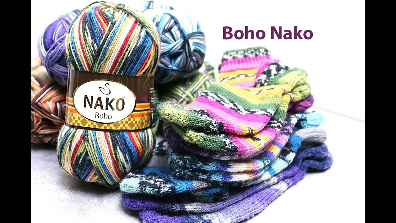 🧦Boho Nako пряжа.