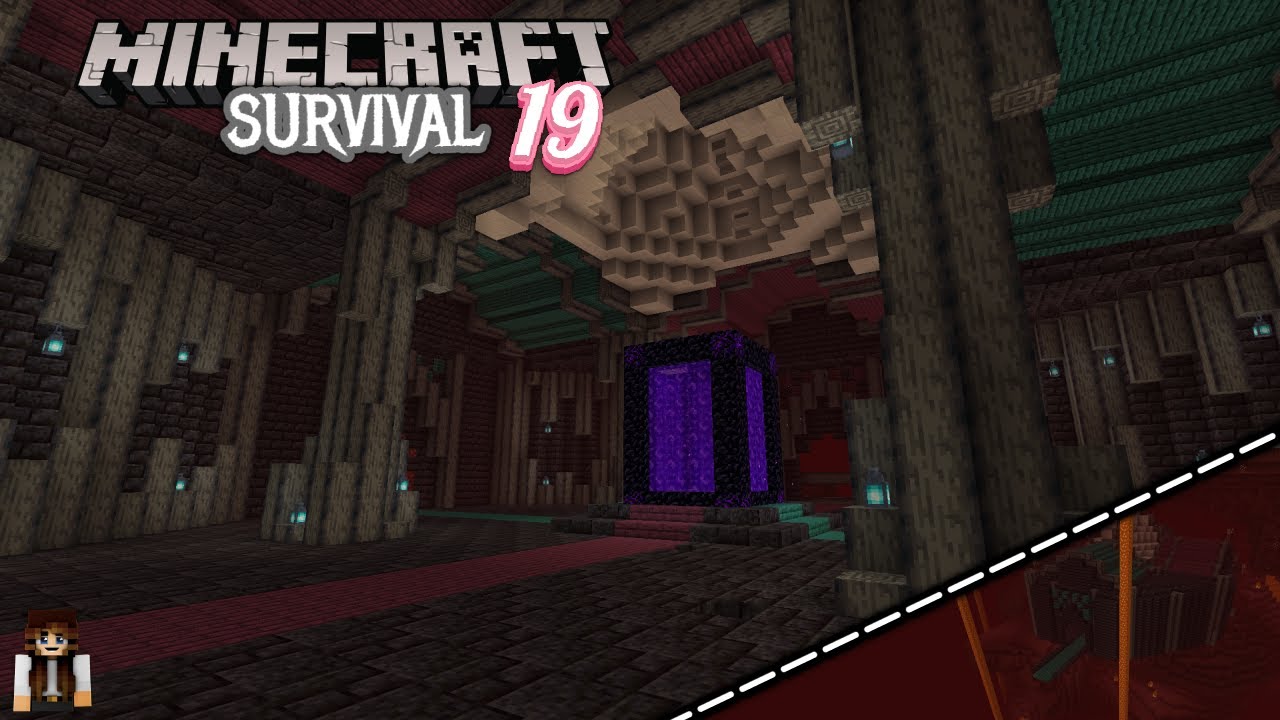 Building a Nether Hub in | Minecraft Survival | EP 19
