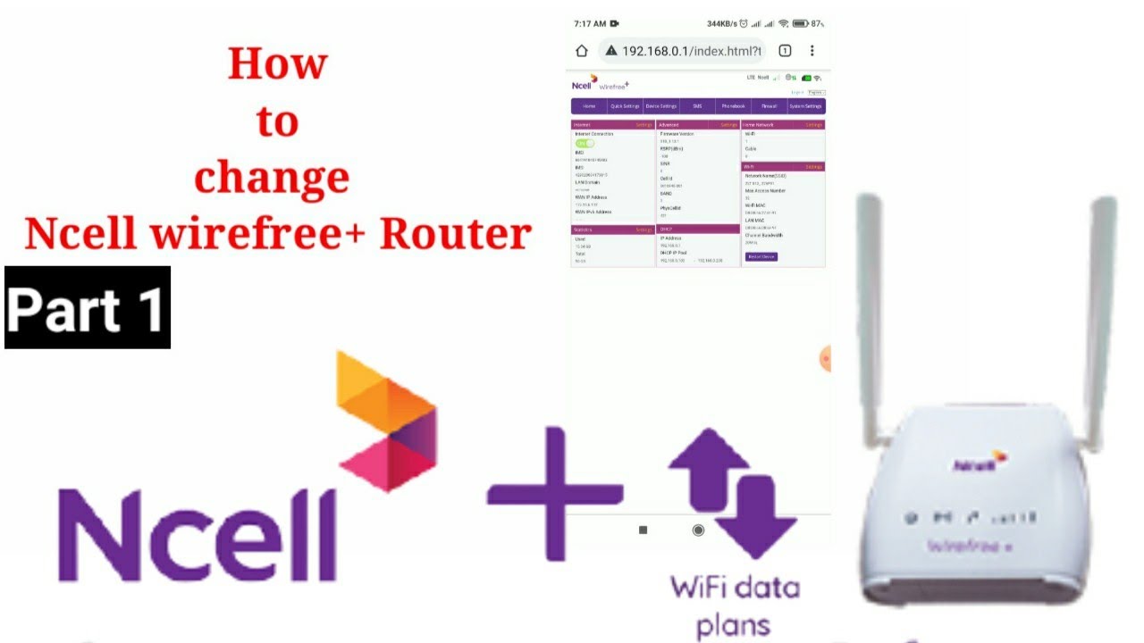 Ncell Wirefree+ Router password change | Easy Method 2021