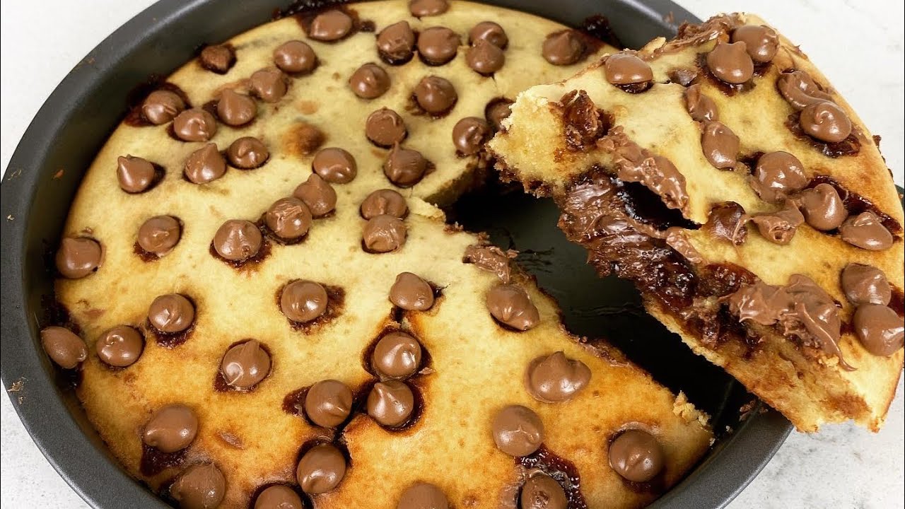 اسرع كيكه كوكيز بالنوتيلا 🍪 Nutella Cookies Cake | by Sara Hijab