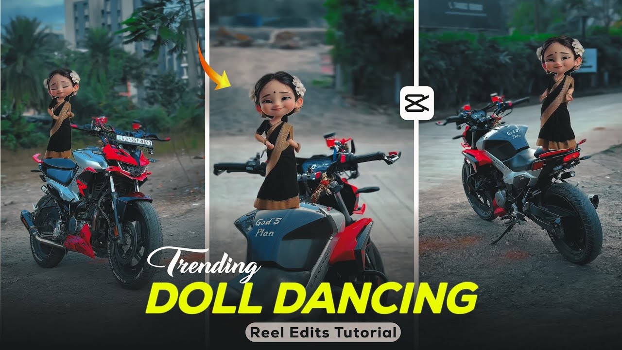 Trending Doll Dancing Bike Reel Tutorial in CapCut | Mr_Shine2.0 