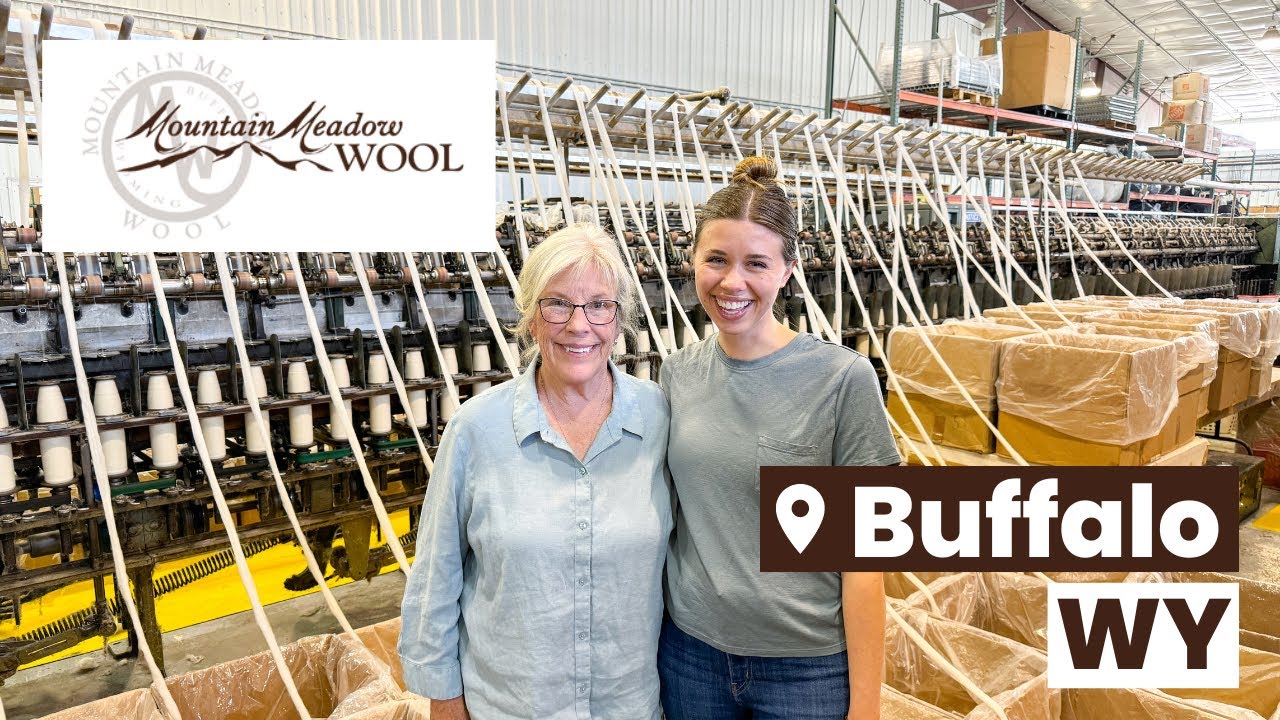 Пряжа Wyoming Grown Yarn – экскурсия по шерстяной фабрике Mountain Meadow в Буффало, штат Вайомин...