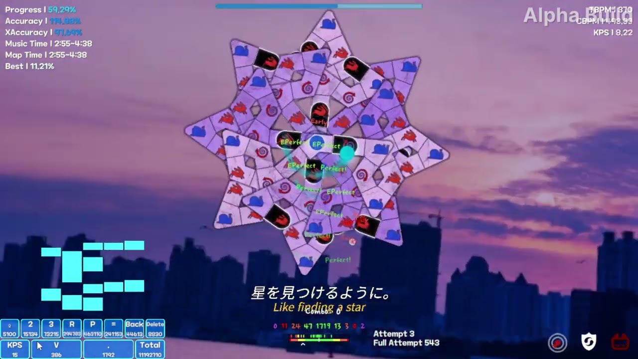 cosmically 4 miss 98.15% accs