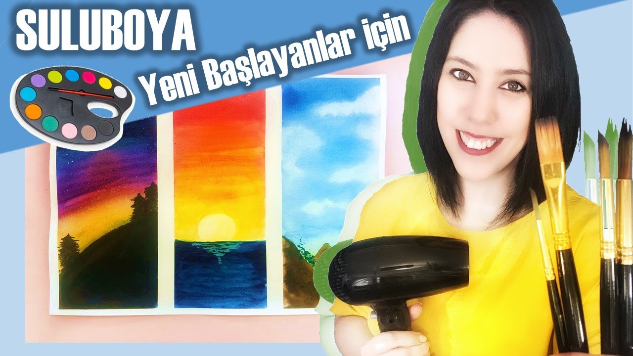 YENİ BAŞLAYANLAR İÇİN SULUBOYA TEKNİKLERİ - BİLMENİZ GEREKEN 25 ŞEY - Anlatımlı Manzara Yapımı