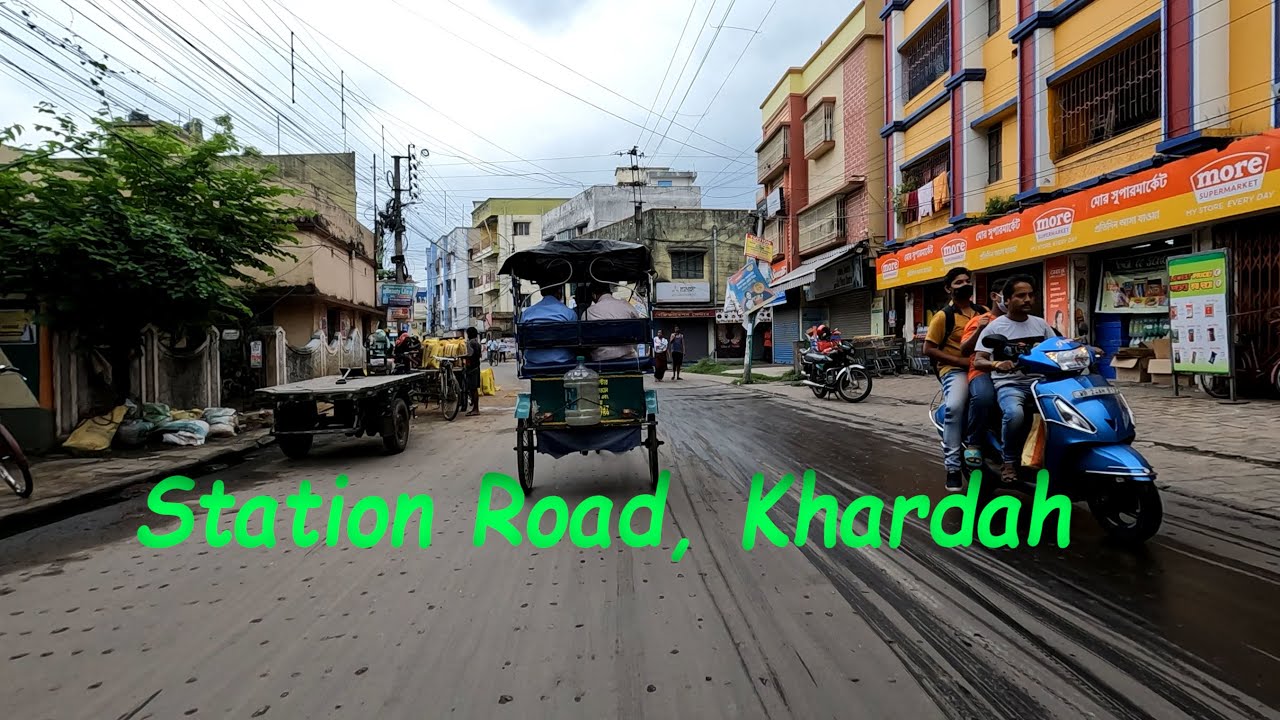 Station Road, Khardah.  স্টেশন রোড, খরদহ।