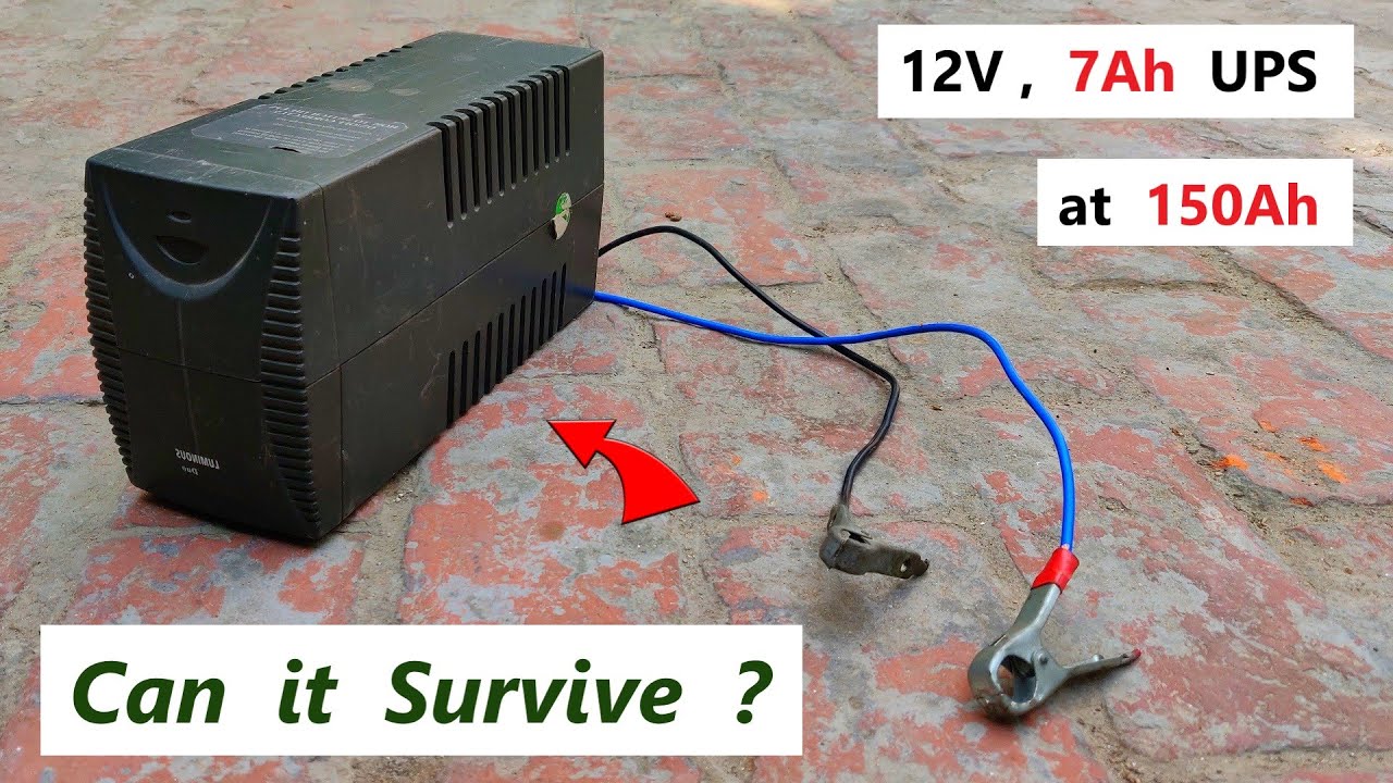 Может ли инвертор ИБП 12 В 7 Ач (220 В) работать от батареи 14,8 В 150 Ач?