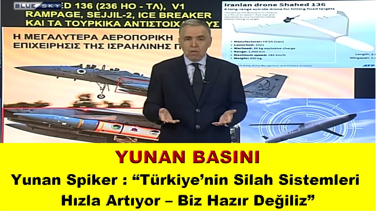 Yunan Spiker:Türkiye’nin Silah Sistemleri Hızla Artıyor–Biz Hazır Değiliz!!