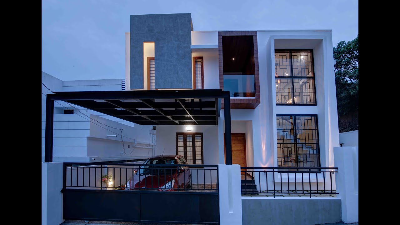 Contemporary Style Kerala Residence in 4 cents
