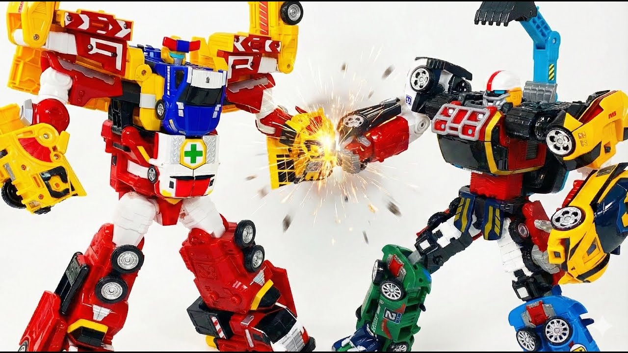 Dynamic Mecha Transformation: Vehicle to Robot Combiner Showcase