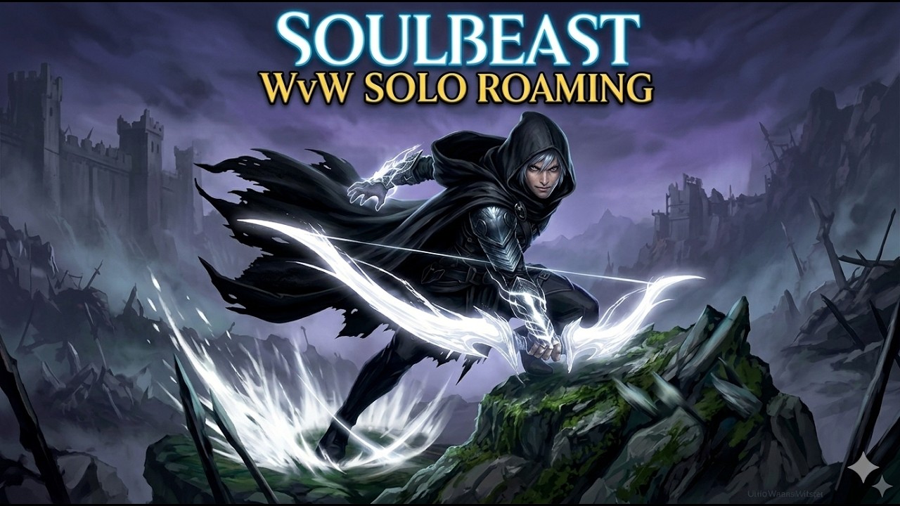 Couple Clips and Nice Music || Gw2 WvW Solo Roaming || Soulbeast