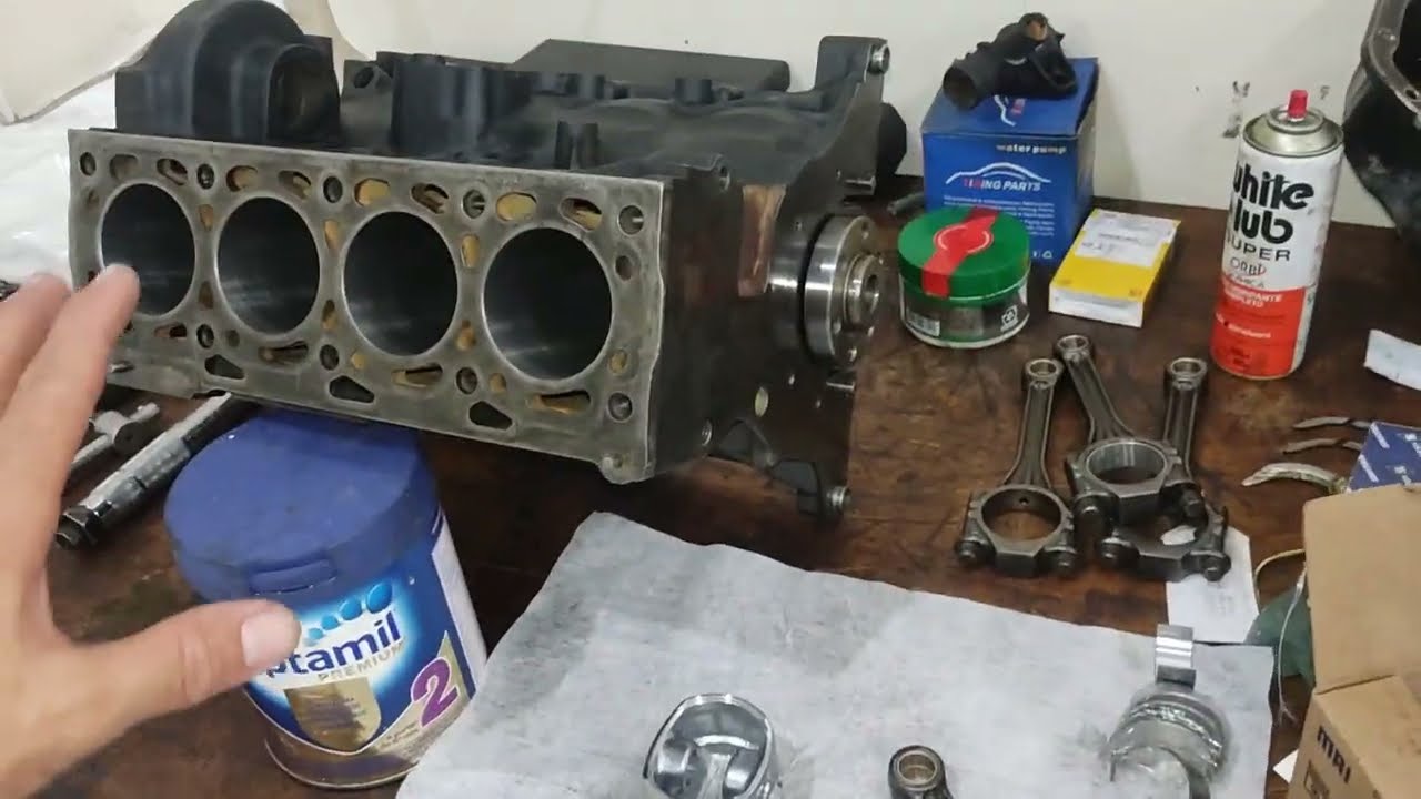 gol todos VW colocando pistão na biela , anéis no pistao passo a passo, deixa o like