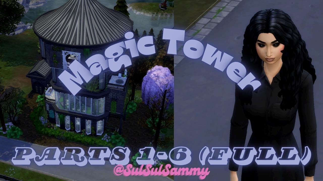 MAGIC Occult Tower SPEED BUILD Sims 4 PARTS 1-6 (FULL)