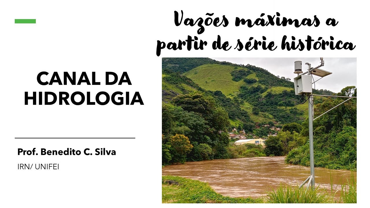 Estimativa de vazões máximas a partir de série histórica | Canal da Hidrologia