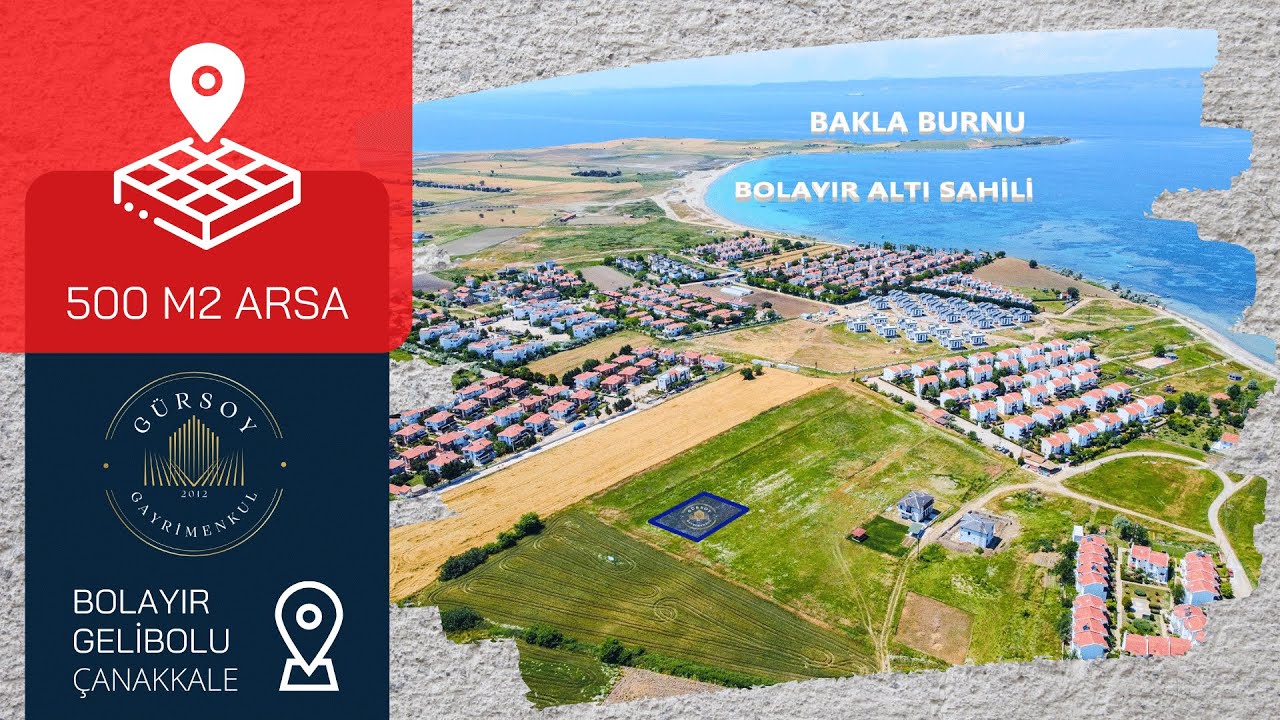 GELİBOLU BOLAYIR'DA SAROS'A 360 METRE MESAFEDE RUHSATLI VİLLA ARSASI