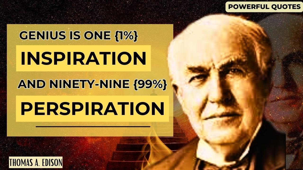 Top 49 Thomas Edison Quotes | Thomas Alva Edison Inspirational Quotes | POWERFUL QUOTES