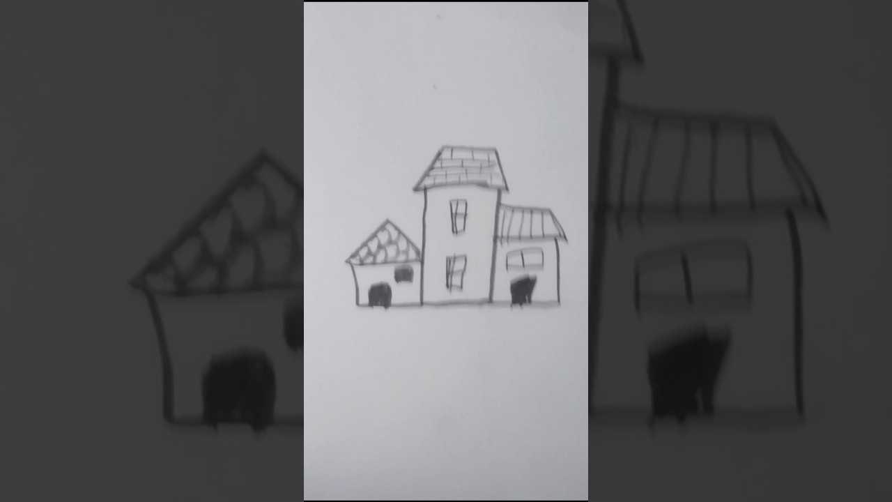 How to draw a house 