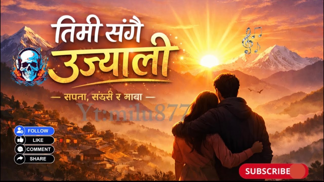 तिमी संगै उज्यालो | Motivational Romantic Nepali Song | Official Music Video | @Milu877 
