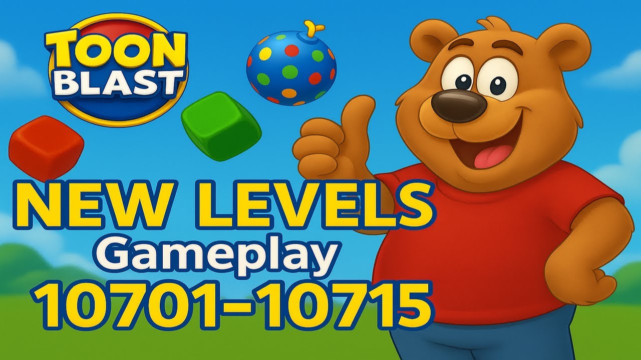 Toon Blast NEW LEVELS Gameplay 10701-10715