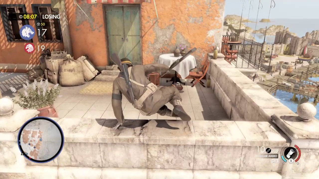 Sniper Elite 4 Multiplayer TDM Marina 18-9