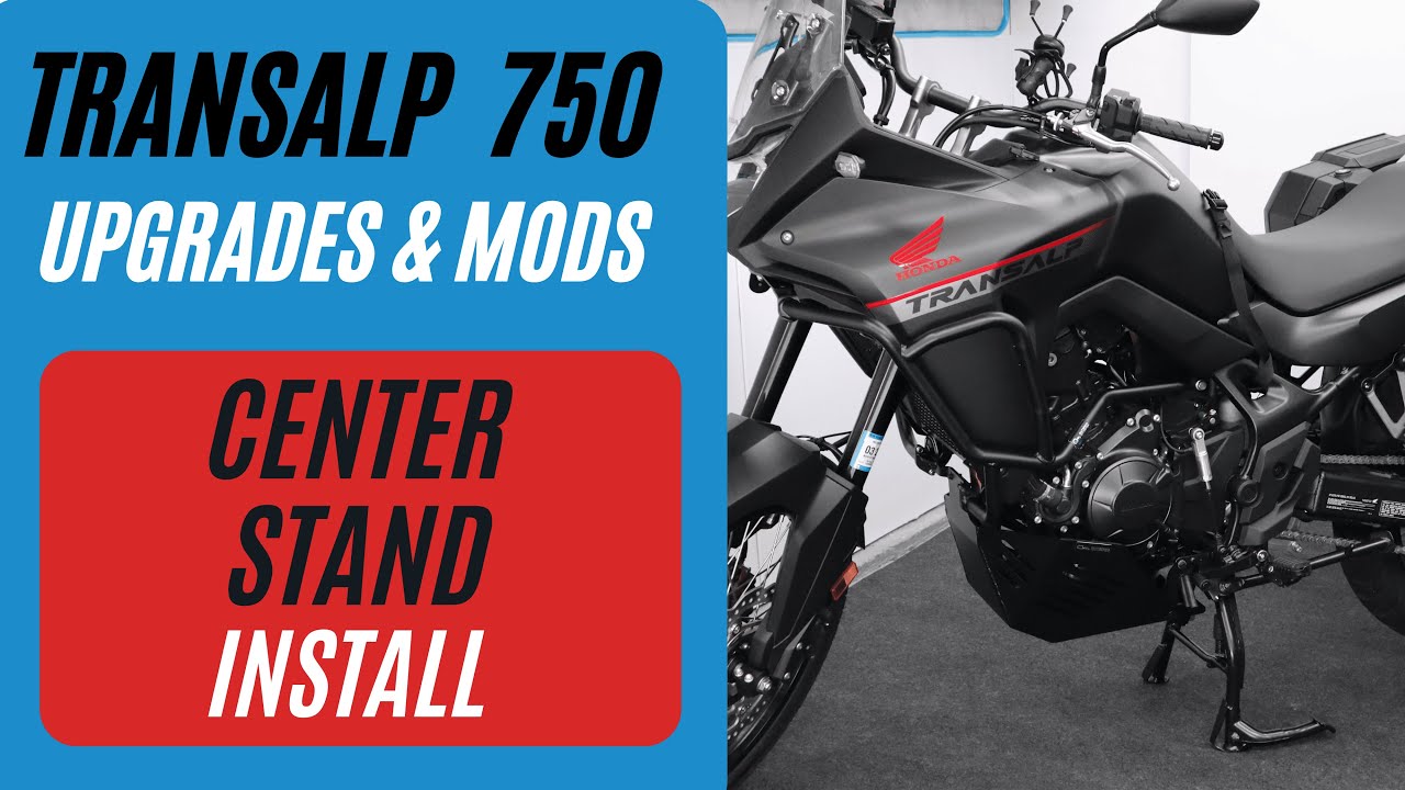 Установка центральной подставки Honda Transalp 750