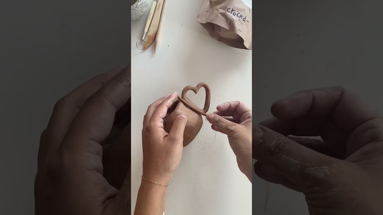 Try Making a Heart Handle Cup with Your Next Crockd Pottery Kit! Perfect Valentine&rsquo;s Craft 💕