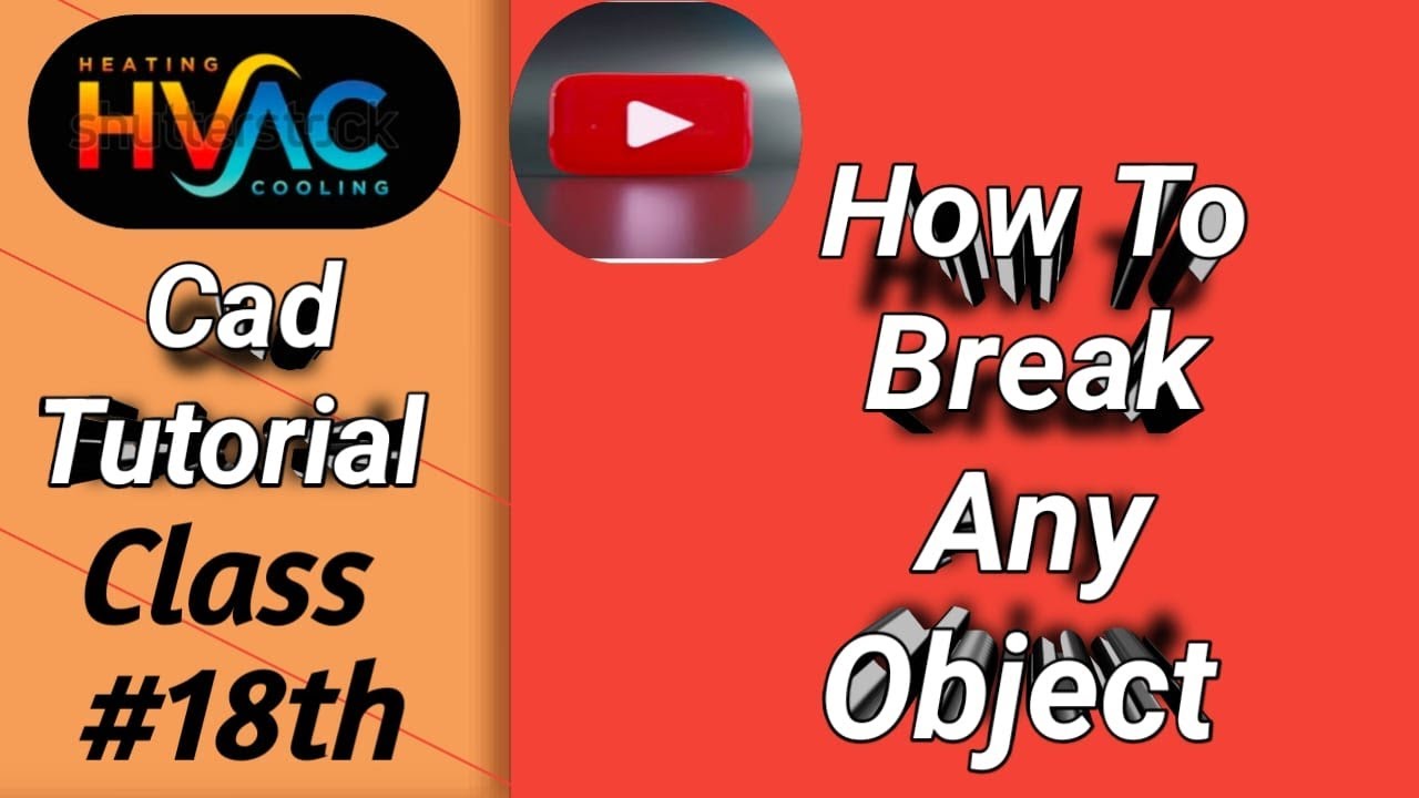 HVAC Class#18 How To Use Break Cad Tutorial