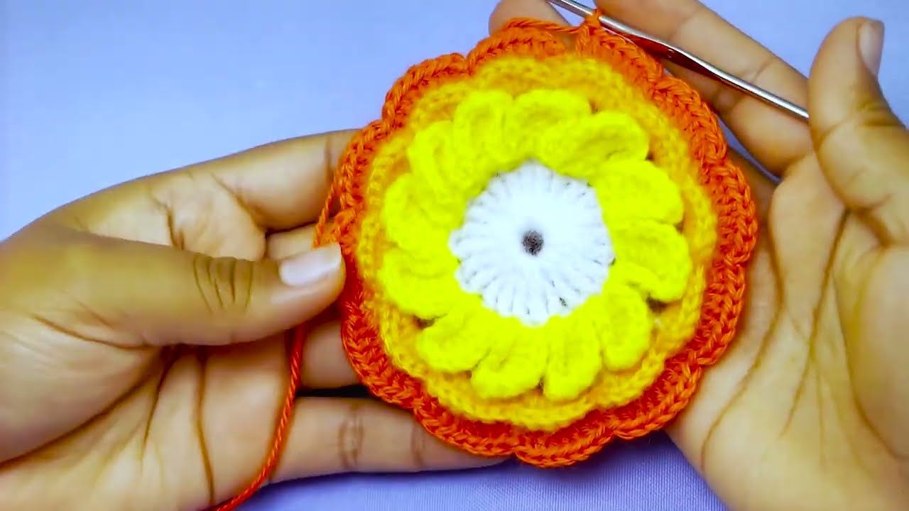 Cuadro para colcha tejida a crochet paso a paso.