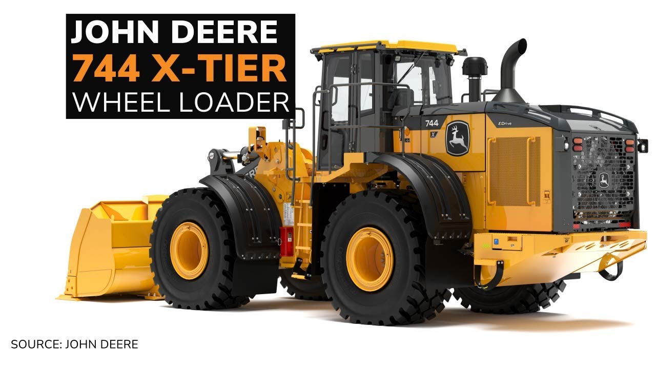 John Deere Expands E-Drive Wheel Loader Line with 744 X-Tier