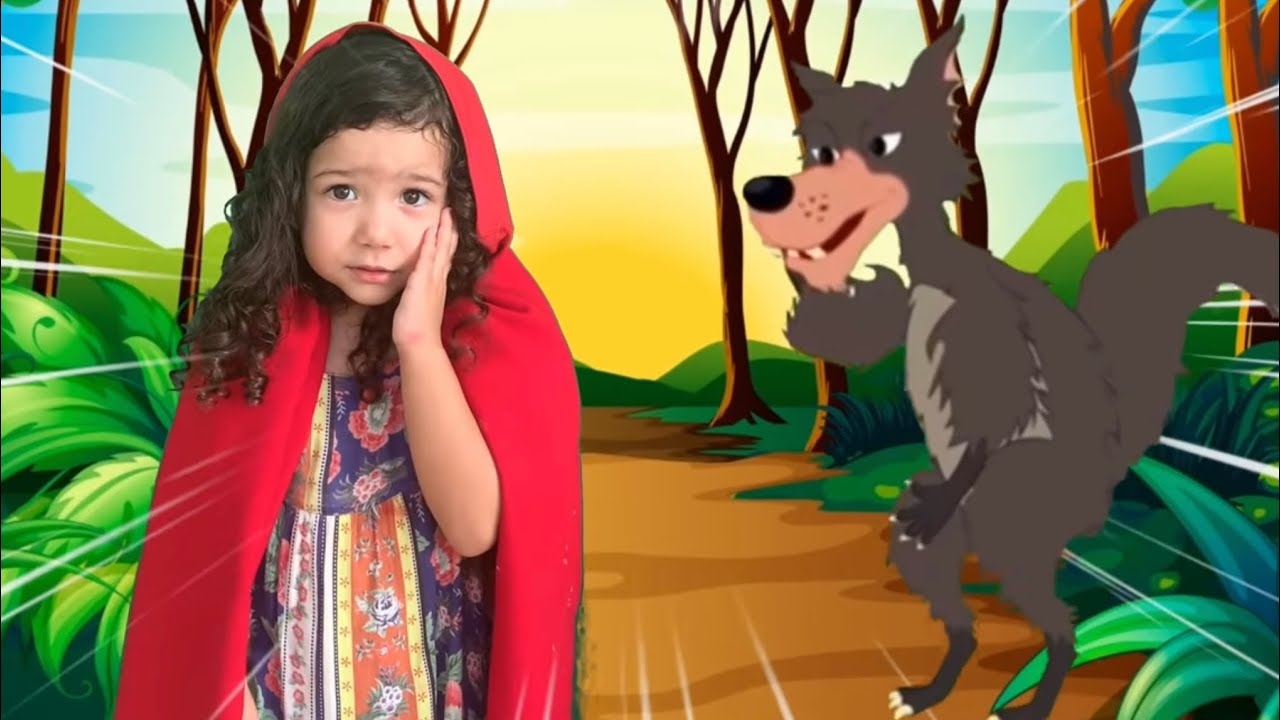 CHAPEUZINHO VERMELHO - little red riding hood story  História Completa - Laura e Arthur