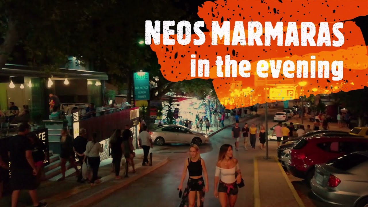 NEOS MARMARAS in the evening,Sithonia,Greece