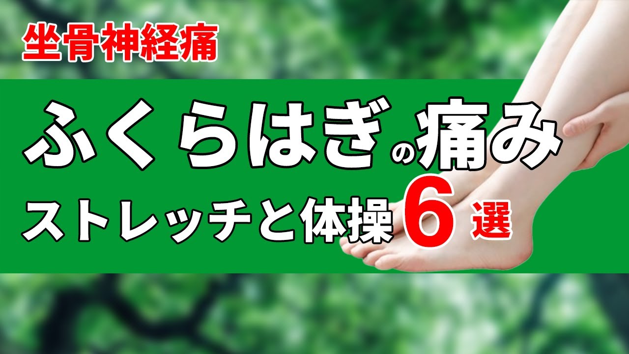 坐骨神経痛でふくらはぎが痛む時のストレッチと体操6選