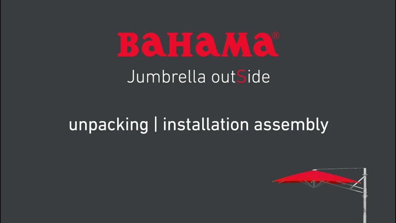Jumbrella outSide: unpacking | Installation assembly