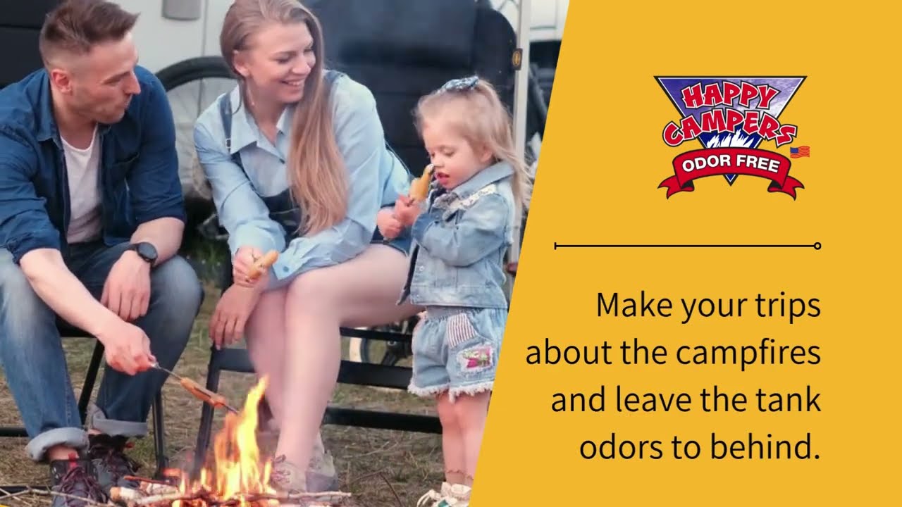 Happy Campers Most Powerful RV Holding Tank Treatment to Control Tank and Toilet Odors