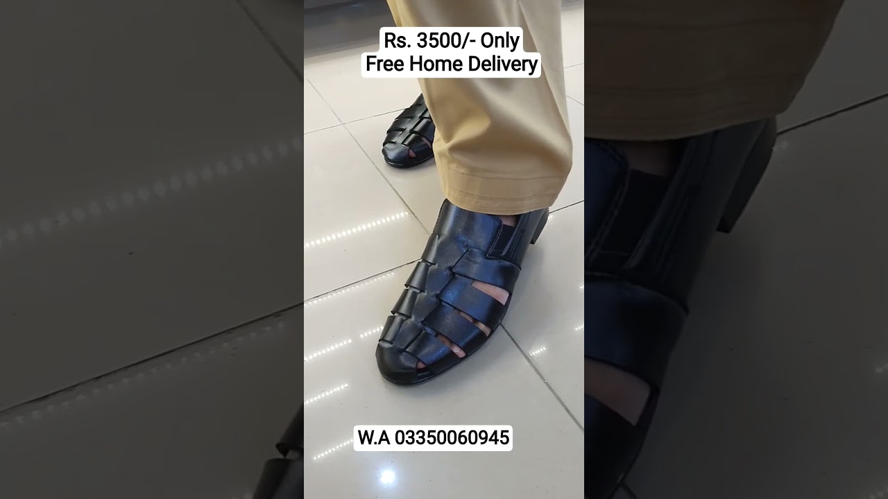 Men's Black Sandal – Soft & Sturdy 