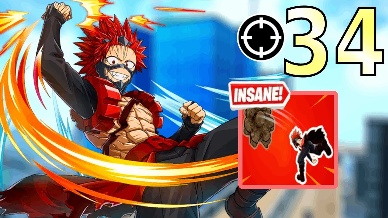 High Kill Red Kirishima Ranked Gameplay My Hero Ultra Rumble | MHUR