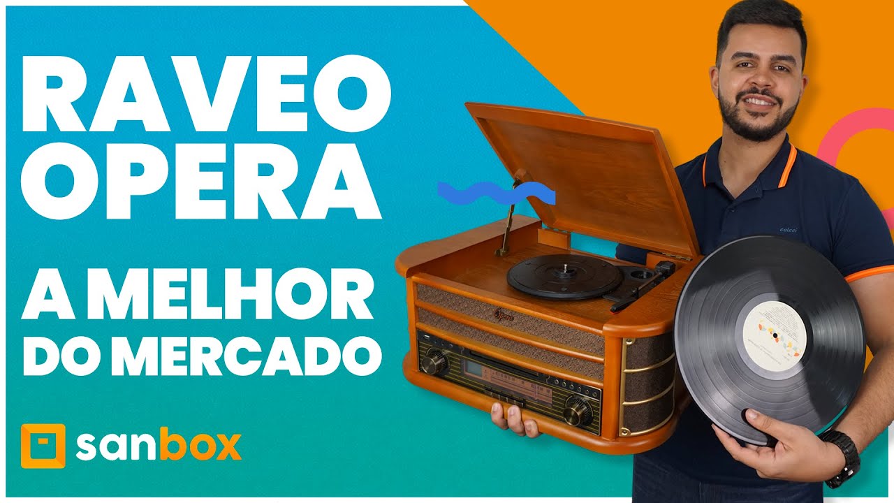 Raveo OPERA - Vitrola (Toca Discos), CD, Toca Fita e MUITO MAIS!