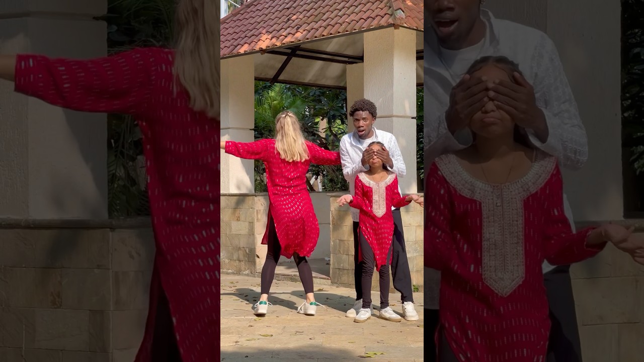 He saved her at the end😂😅 #india #dance #dancechallenge #travel #shorts