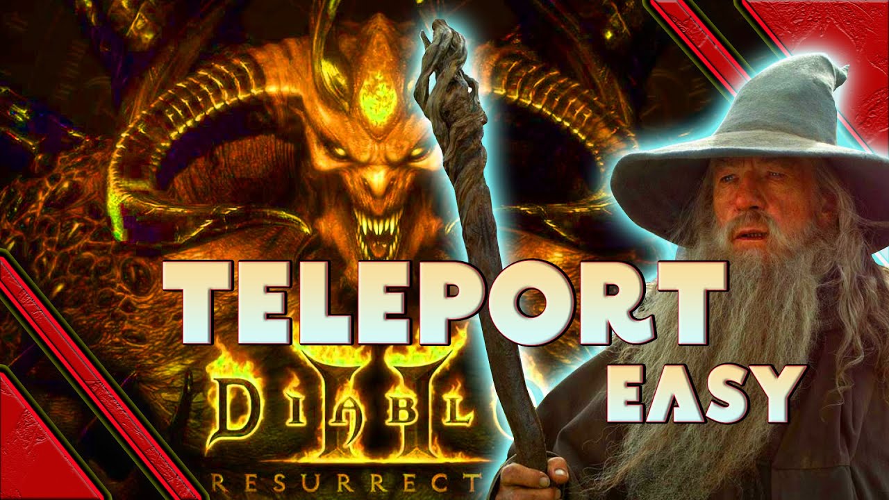 Diablo 2 Resurrected How to teleport without being a sorc or having enigma  - Teleportation trick