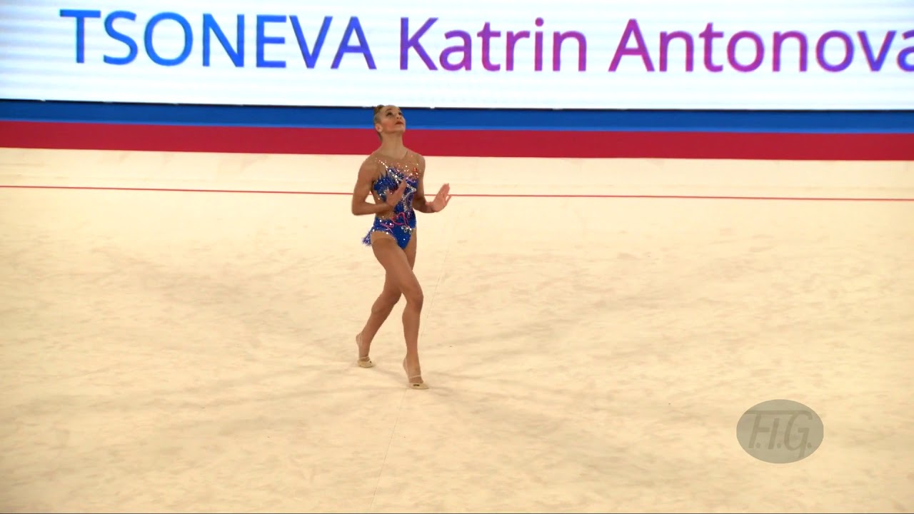 TSONEVA Katrin Antonova (BUL) - 2019 Rhythmic Junior Worlds, Moscow (RUS) - Qualifications Ball