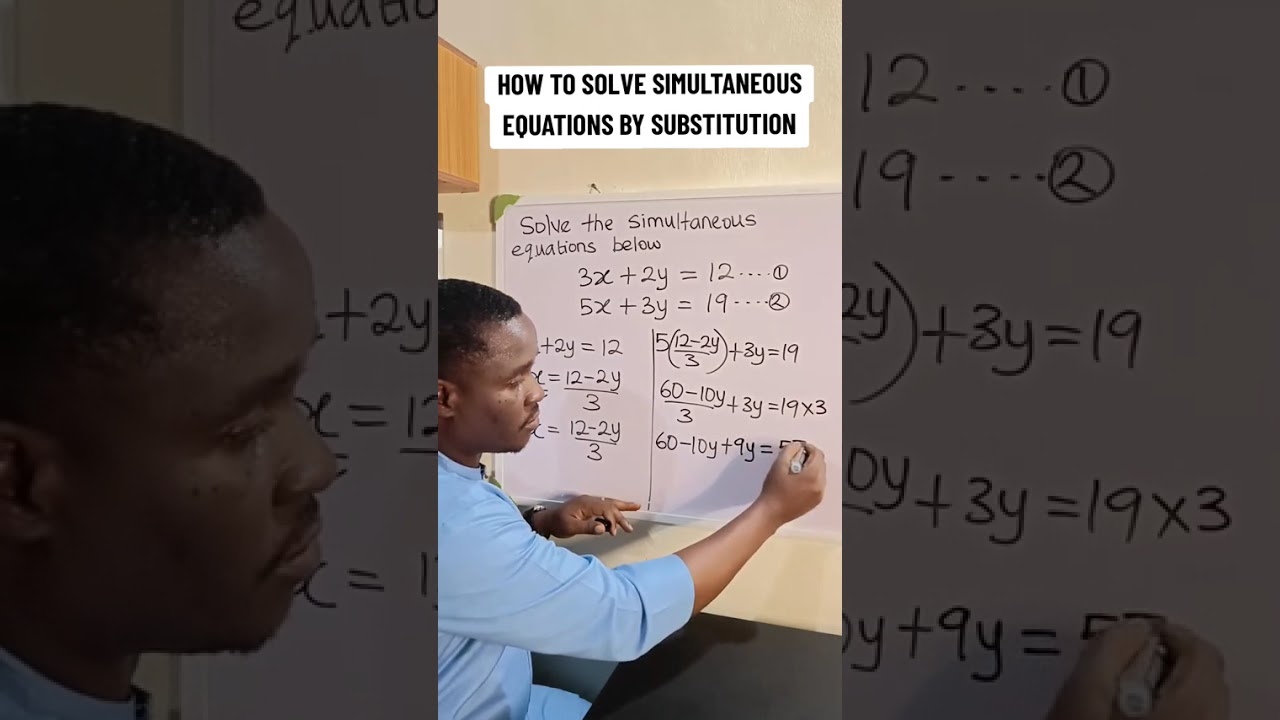 SOLVING SIMULTANEOUS EQUATION USING SUBSTITUTION METHOD