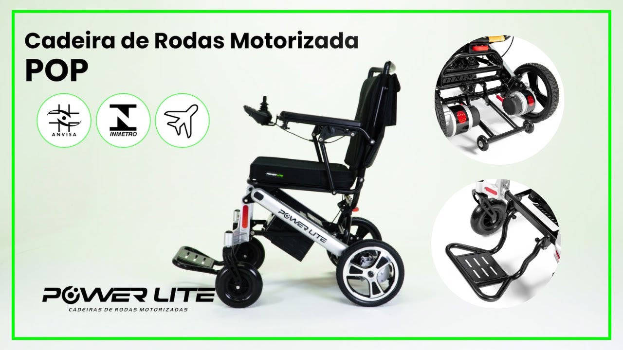 Cadeira de Rodas Motorizada Compact Pop - Power Lite