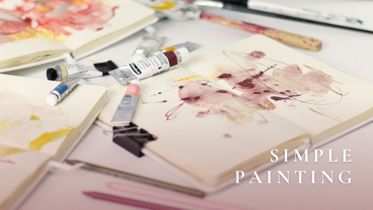 Painting intuitively: Abstract watercolor sketches