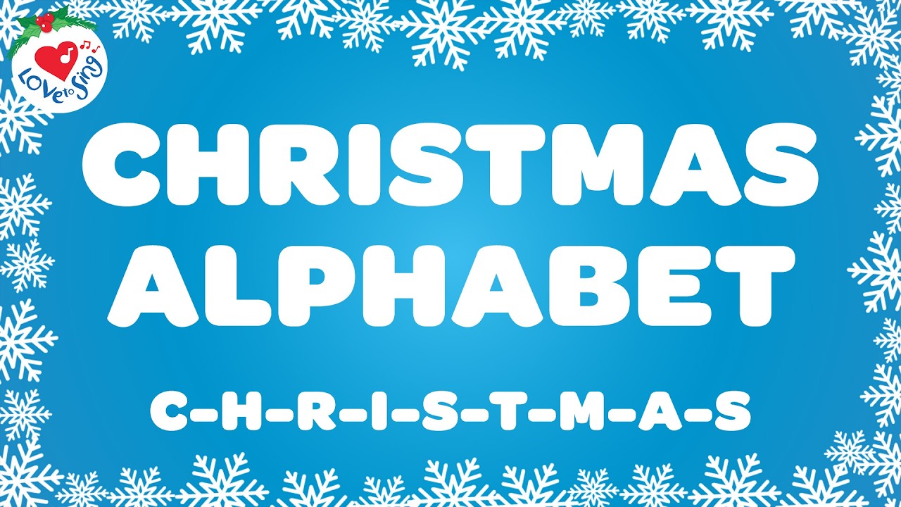 Christmas Alphabet Christmas Karaoke 🎅🎤  Instrumental Christmas Song with Lyrics 🎄